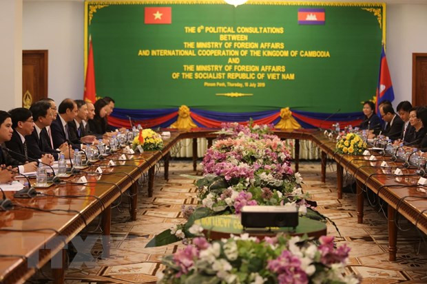越南与柬埔寨两国外交部第六次政治磋商在金边举行 ảnh 1 越南与柬埔寨两国外交部第六次政治磋商在金边举行 ảnh 1