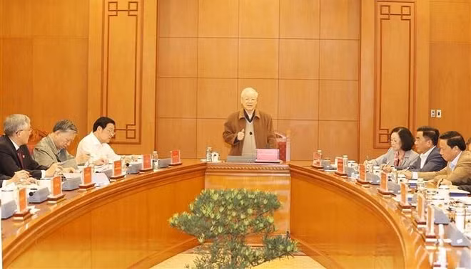 阮富仲总书记主持召开中央反腐败反消极指导委员会常务会议 ảnh 1