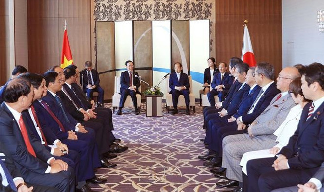 越南国家主席武文赏会见日本越南友好议员联盟代表 ảnh 1 越南国家主席武文赏会见日本越南友好议员联盟代表 ảnh 1