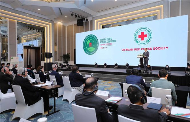 红十字会与红新月会国际联合会第十一届亚太地区会议在河内召开 ảnh 1 红十字会与红新月会国际联合会第十一届亚太地区会议在河内召开 ảnh 1