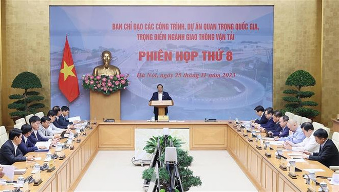 政府总理范明政主持召开交通运输部门国家重点工程和项目国家指导委员会会议 ảnh 1