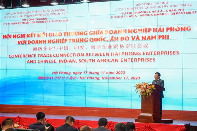 越南海防企业与中国、印度和南非企业加强贸易对接 ảnh 1 越南海防企业与中国、印度和南非企业加强贸易对接 ảnh 1