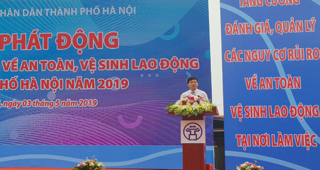 河内市启动2019年劳动卫生安全行动月 ảnh 1 河内市启动2019年劳动卫生安全行动月 ảnh 1
