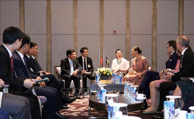范平明部长会见瑞典女王储维多利亚 ảnh 1 范平明部长会见瑞典女王储维多利亚 ảnh 1
