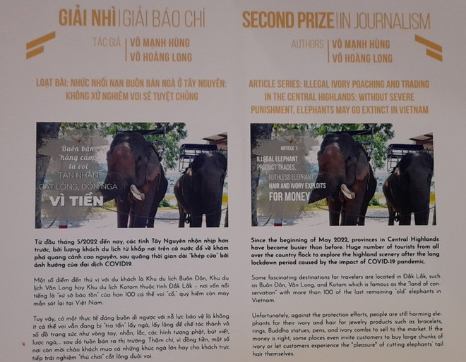 越通社电子报“VietnamPlus”荣获 2022 年野生动物新闻类二等奖 ảnh 1
