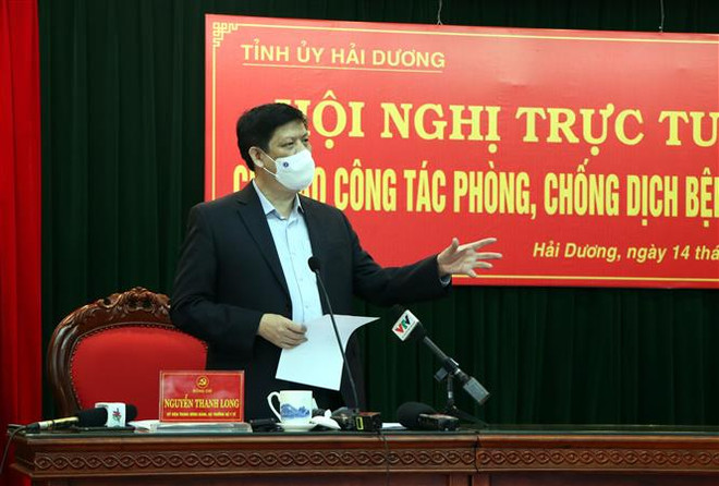 越南卫生部长:海阳省需考虑在更大的范围内采取政府总理第16号指示 ảnh 1 越南卫生部长:海阳省需考虑在更大的范围内采取政府总理第16号指示 ảnh 1