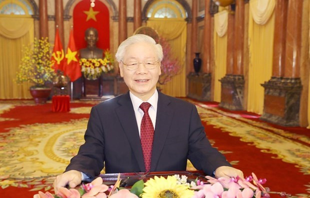 越共中央总书记、国家主席阮富仲发表二〇二一辛丑牛年新春贺词 ảnh 1 越共中央总书记、国家主席阮富仲发表二〇二一辛丑牛年新春贺词 ảnh 1