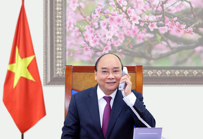 老挝总书记、政府总理通伦•西苏里和柬埔寨首相洪森与越南政府总理阮春福通电话 ảnh 1 老挝总书记、政府总理通伦•西苏里和柬埔寨首相洪森与越南政府总理阮春福通电话 ảnh 1