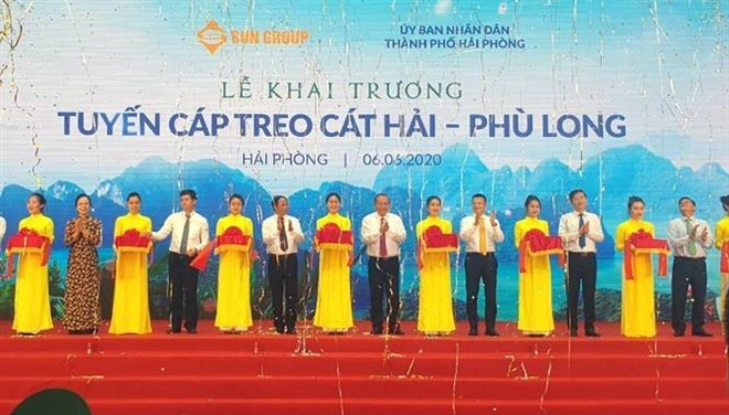 海防市拥有世界最高的缆车塔缆车系统正式投入运营 ảnh 1 海防市拥有世界最高的缆车塔缆车系统正式投入运营 ảnh 1