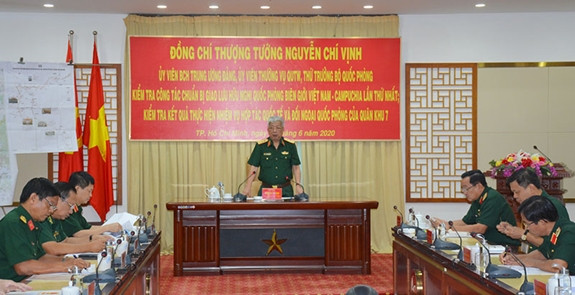越南积极为第一届越柬边境国防友好交流活动做好准备的准备 ảnh 1 越南积极为第一届越柬边境国防友好交流活动做好准备的准备 ảnh 1
