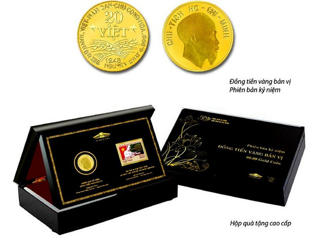 越南发行圆形黄金硬币 缅怀胡志明主席功劳 ảnh 1 越南发行圆形黄金硬币 缅怀胡志明主席功劳 ảnh 1