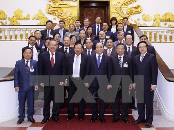阮春福总理会见老挝人民革命党中央总书记、国家主席本扬•沃拉吉 ảnh 1  阮春福总理会见老挝人民革命党中央总书记、国家主席本扬•沃拉吉 ảnh 1