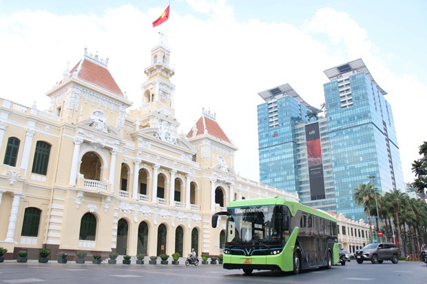 胡志明市将在2022年第一季度内试运行5条电动公交车线路 ảnh 1 胡志明市将在2022年第一季度内试运行5条电动公交车线路 ảnh 1