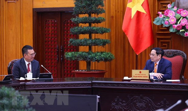 政府总理范明政会见在越投资的泰国两家公司领导 ảnh 1 政府总理范明政会见在越投资的泰国两家公司领导 ảnh 1