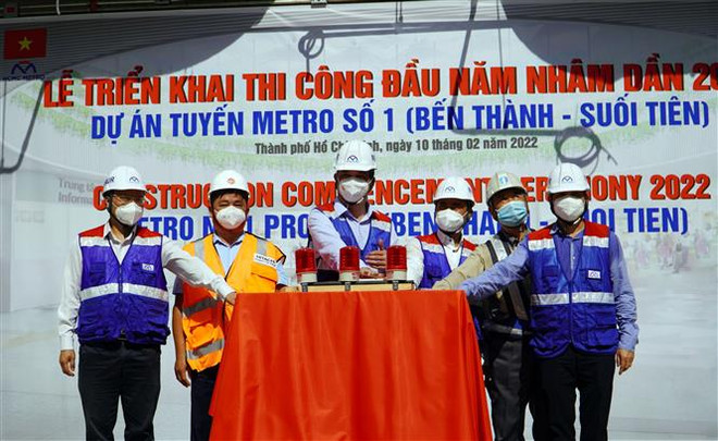 加快胡志明市城市地铁一号线项目的施工进度 ảnh 1 加快胡志明市城市地铁一号线项目的施工进度 ảnh 1
