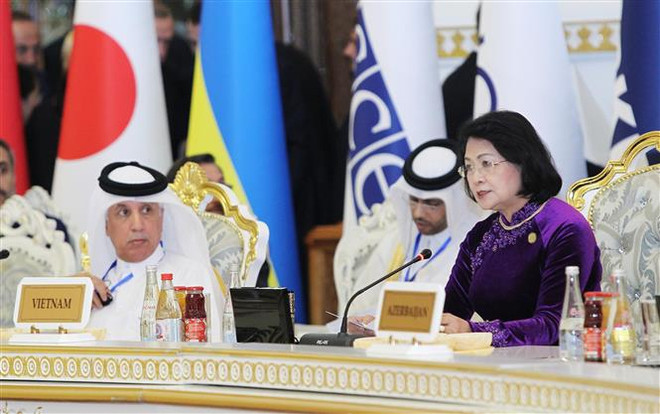 越南国家副主席邓氏玉盛出席亚洲相互协作与信任措施会议第五次峰会 ảnh 2 越南国家副主席邓氏玉盛出席亚洲相互协作与信任措施会议第五次峰会 ảnh 2