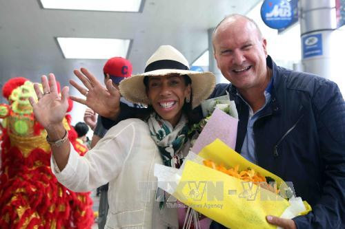 岘港市迎接2017年首批国际游客 ảnh 1