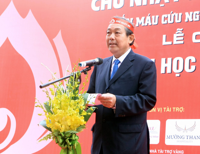 张和平副总理出席2017年“红色周日—献血救人日”活动 ảnh 1