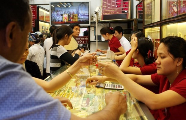 9月14日上午越南国内一两黄金卖出价下降20万越盾 ảnh 1