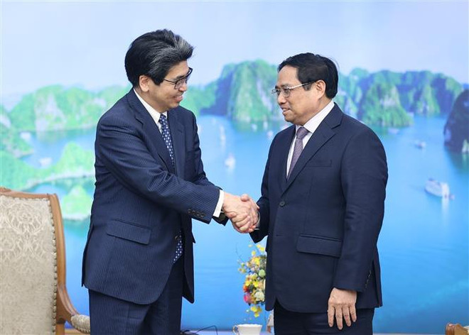 越南政府总理范明政会见日本国际协力银行行长林信光 ảnh 2 越南政府总理范明政会见日本国际协力银行行长林信光 ảnh 2