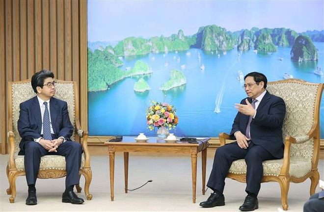 越南政府总理范明政会见日本国际协力银行行长林信光 ảnh 1 越南政府总理范明政会见日本国际协力银行行长林信光 ảnh 1