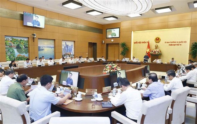 国会常委会第十五次会议在河内开幕 ảnh 2 国会常委会第十五次会议在河内开幕 ảnh 2
