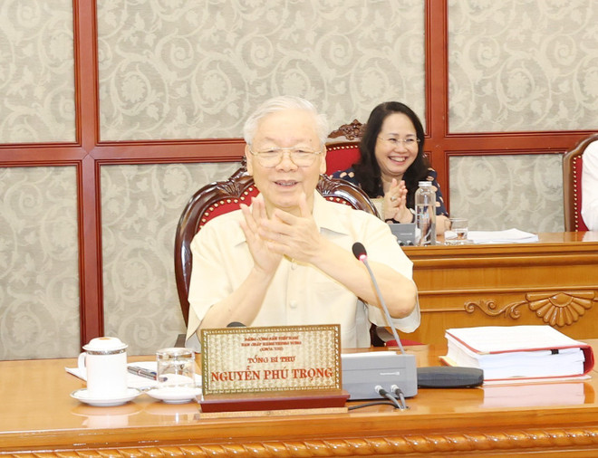 阮富仲总书记主持召开政治局、书记处会议 对部分提案提出意见建议 ảnh 1 阮富仲总书记主持召开政治局、书记处会议 对部分提案提出意见建议 ảnh 1