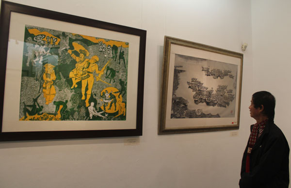 木板与刻画展在河内举行 ảnh 1 木板与刻画展在河内举行 ảnh 1