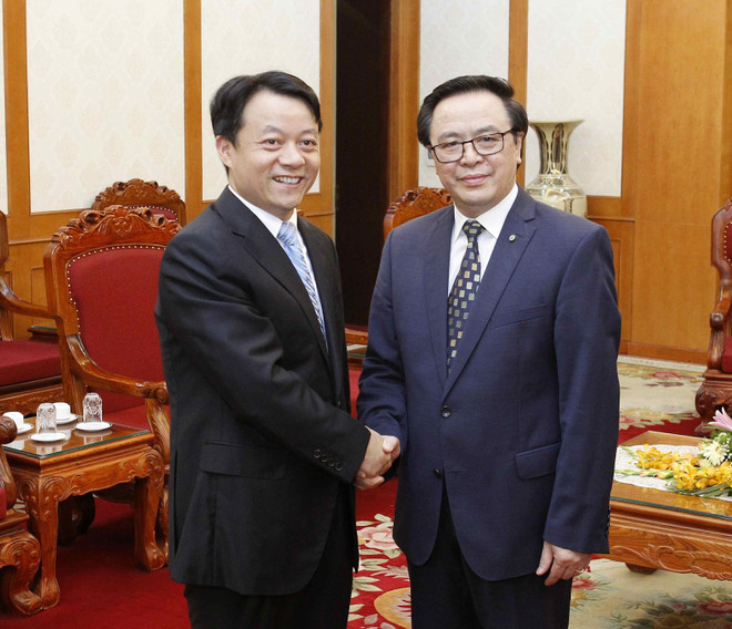 越共中央对外部部长黄平君会见中国共青团代表团 ảnh 1 越共中央对外部部长黄平君会见中国共青团代表团 ảnh 1