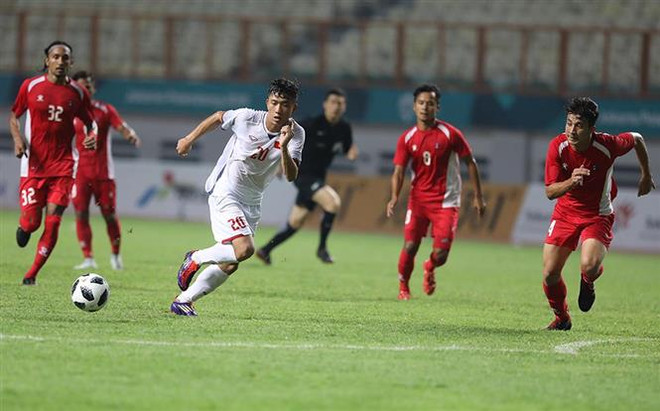 ASIAD 2018: 越南男足2:0战胜尼泊尔男足 ảnh 1 ASIAD 2018: 越南男足2:0战胜尼泊尔男足 ảnh 1
