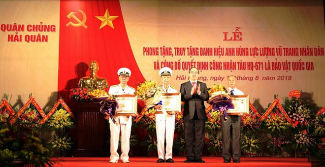 HQ-671号军事运输船被列入国宝名单 ảnh 1