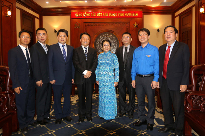 胡志明市领导人会见中国共青团中央高级代表团 ảnh 1 胡志明市领导人会见中国共青团中央高级代表团 ảnh 1