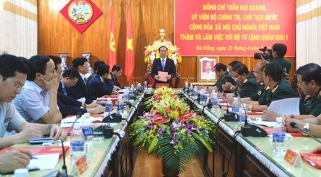 陈大光主席:第五号军区继续推进建设全面可持续发展的武装力量 ảnh 1 陈大光主席:第五号军区继续推进建设全面可持续发展的武装力量 ảnh 1