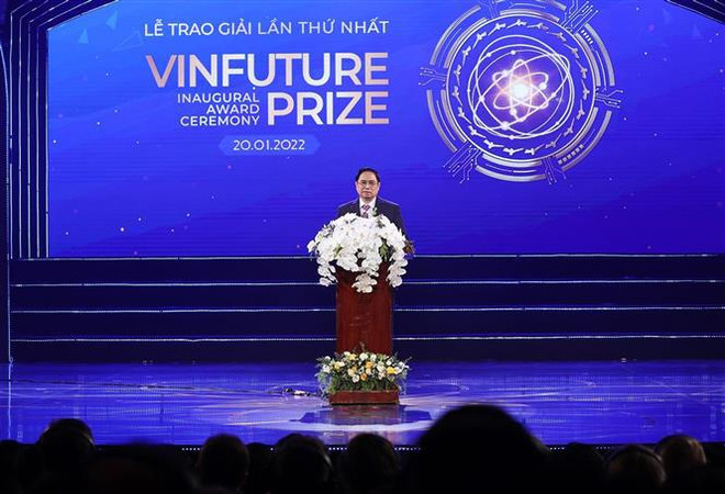 越南政府总理范明政出席VinFuture科技奖颁奖典礼 ảnh 3 越南政府总理范明政出席VinFuture科技奖颁奖典礼 ảnh 3
