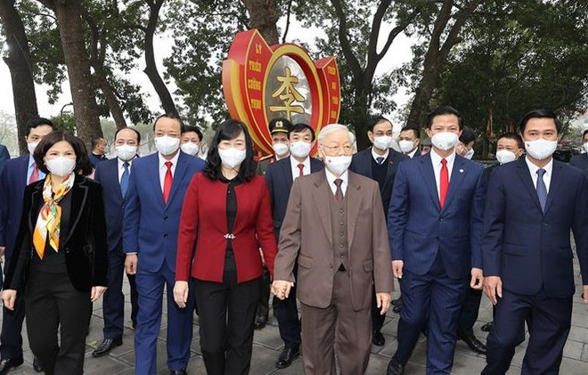 阮富仲总书记走访北宁省并向该省党部、政府和人民致以新春祝福 ảnh 1 阮富仲总书记走访北宁省并向该省党部、政府和人民致以新春祝福 ảnh 1