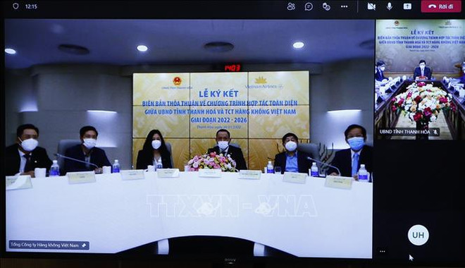 越航与清化省开展全方位的合作关系 ảnh 1