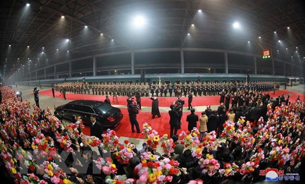 朝中社:朝鲜最高领导人金正恩结束访越行程回到平壤 ảnh 2 朝中社:朝鲜最高领导人金正恩结束访越行程回到平壤 ảnh 2