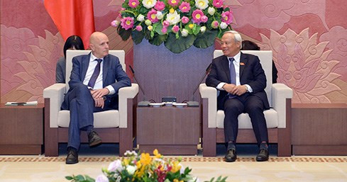 越南国会副主席汪周刘会见比利时-越南友好议员小组代表团 ảnh 1 越南国会副主席汪周刘会见比利时-越南友好议员小组代表团 ảnh 1