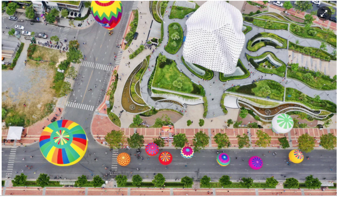 岘港市举办氢气球节迎接游客重返 ảnh 1 岘港市举办氢气球节迎接游客重返 ảnh 1