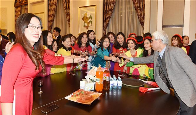 越南驻外使领馆纷纷举行春节招待会 ảnh 1