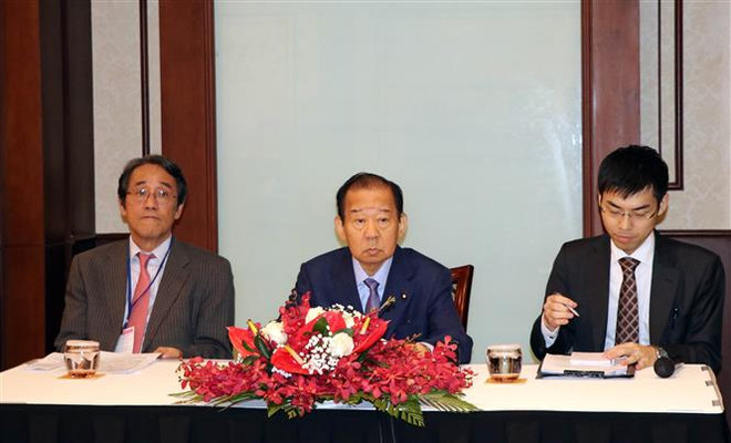 日本自由民主党秘书长二阶俊博访问越南岘港市 ảnh 2