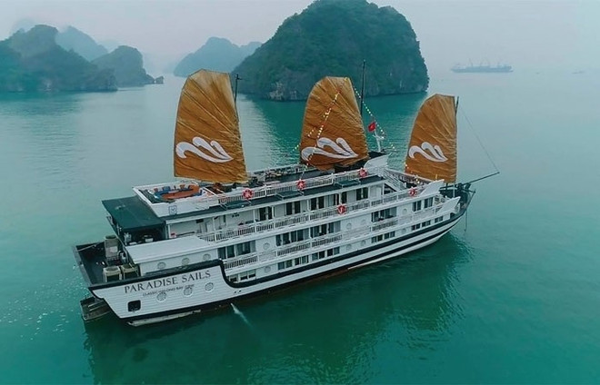 越南天堂集团在下龙湾推出新游轮服务 ảnh 1