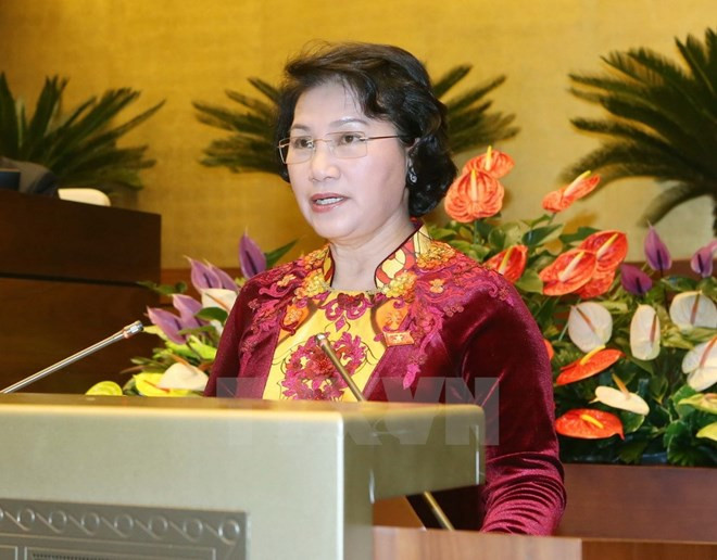 越南国会主席阮氏金银启程对老挝进行正式友好访问 ảnh 1 越南国会主席阮氏金银启程对老挝进行正式友好访问 ảnh 1