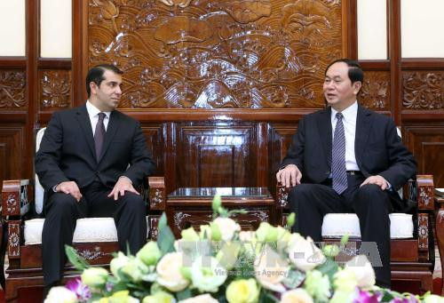 越南国家主席陈大光会见阿塞拜疆驻越大使阿纳尔·伊马诺夫 ảnh 1