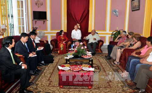 越南祖国阵线代表团访问古巴 ảnh 1