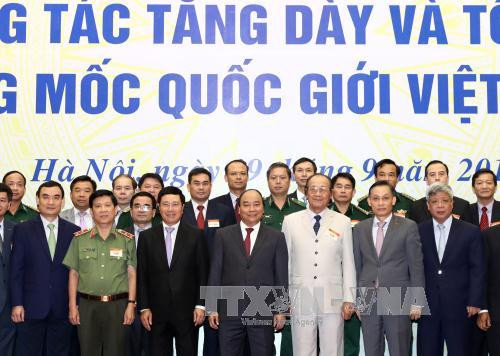 政府总理阮春福高度评价越老国界碑增密和维修改造工作 ảnh 1 政府总理阮春福高度评价越老国界碑增密和维修改造工作 ảnh 1