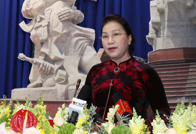 国会主席阮氏金银出席隆安省一级独立勋章授勋仪式 ảnh 1 国会主席阮氏金银出席隆安省一级独立勋章授勋仪式 ảnh 1