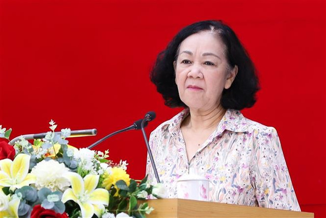 越共中央政治局委员张氏梅:富寿省应着重党建和政治系统建设工作 ảnh 1 越共中央政治局委员张氏梅:富寿省应着重党建和政治系统建设工作 ảnh 1