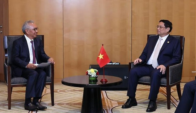 范明政总理会见印度尼西亚工商会领导 ảnh 2 范明政总理会见印度尼西亚工商会领导 ảnh 2