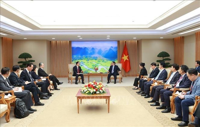 越南政府总理范明政会见中国云南省委书记王宁 ảnh 2 越南政府总理范明政会见中国云南省委书记王宁 ảnh 2